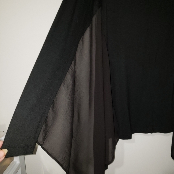 𝅺 Killing CITY BLACK TEE with sheer vale sle… - Picture 5 of 5